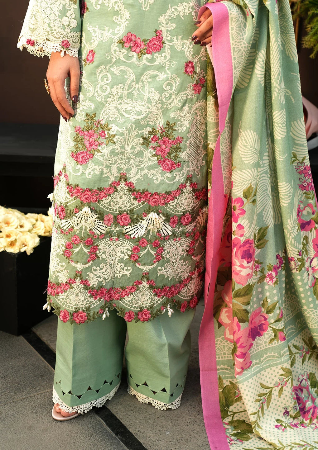 Elaf Premium | Winter Pashmina Shawl Collection | EPW-7A Passionate Dance - House Of Anaya