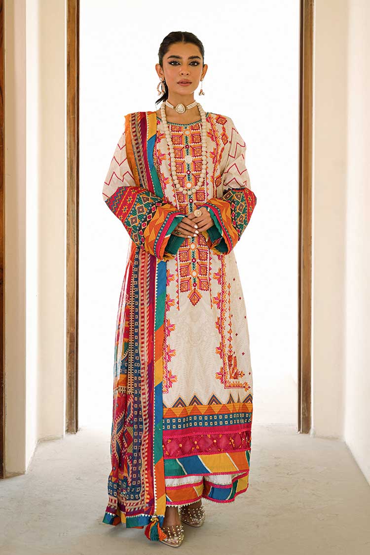 Ellena | Luxury Embroidered Collection | D08 - House of Zarish