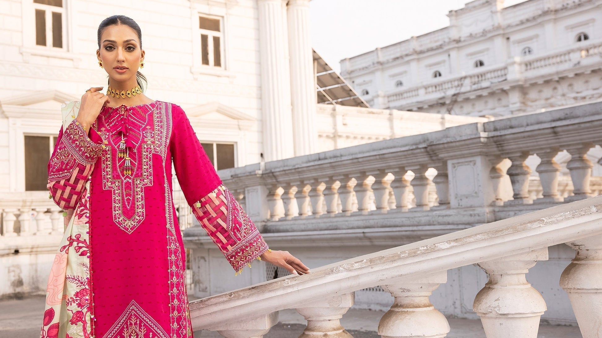 Ellena | Luxury Embroidered Collection | D12 - House of Zarish
