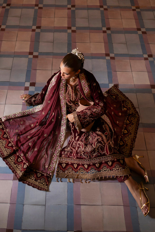 Emaan Adeel | Saanjh Velvet Collection 24 |  Tara