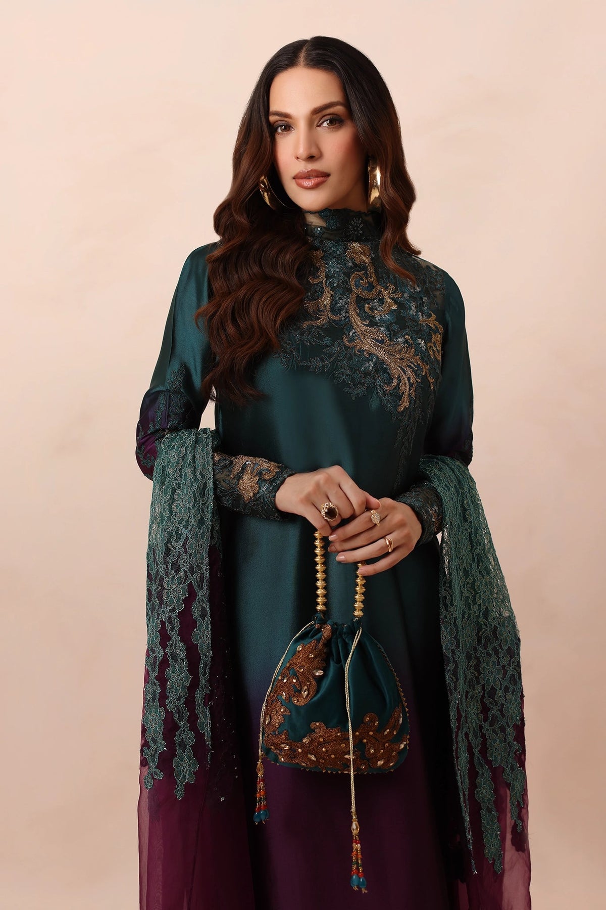 Musferah Saad | Eterna Formals | Emerald Dusk