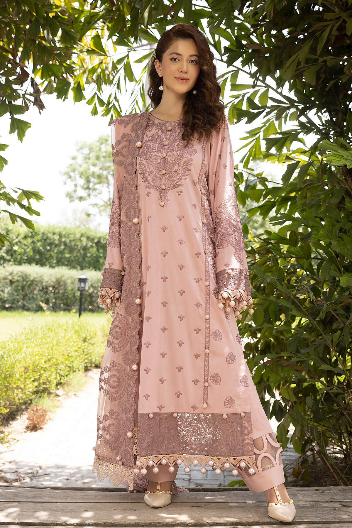 Raeesa Premium | Ferya Lawn | Noor E Fajar | Ferya | FD-02 - House Of Anaya