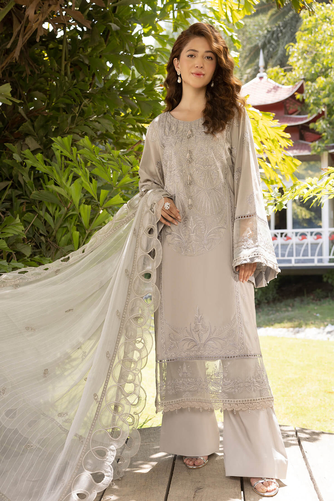 Raeesa Premium | Ferya Lawn | Noor E Fajar | Ferya | FD-08 - House Of Anaya