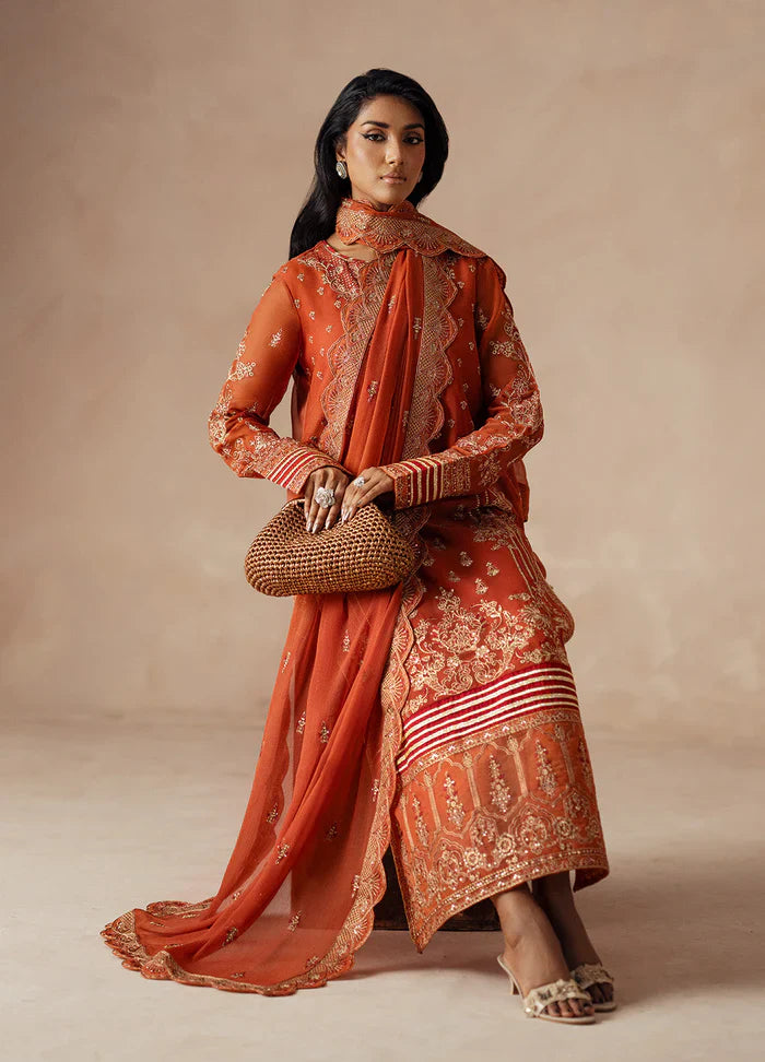 Maryum N Maria | Mehrun | 3 Piece Embroidered Chiffon ROYA - FSU5610