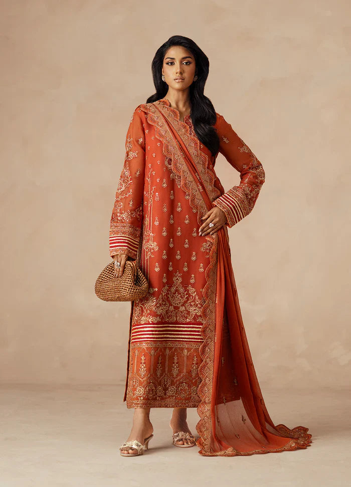 Maryum N Maria | Mehrun | 3 Piece Embroidered Chiffon ROYA - FSU5610