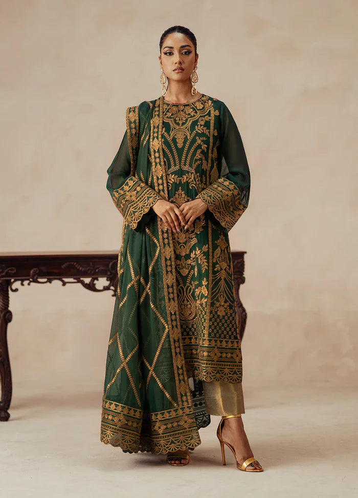 Maryum N Maria | Mehrun | 3 Piece Embroidered Chiffon JASMINE - FSU5618