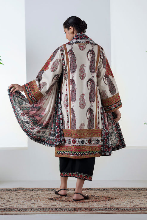 Maryum N Maria | Noore Winters 25 | 3 Piece Embroidered Khaddar ZOHAL - FSU5678