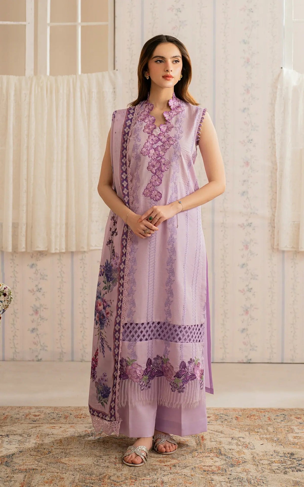 Asifa and Nabeel | Meraki Vintage 25 | Faakhta (MVL25-17) - House Of Anaya