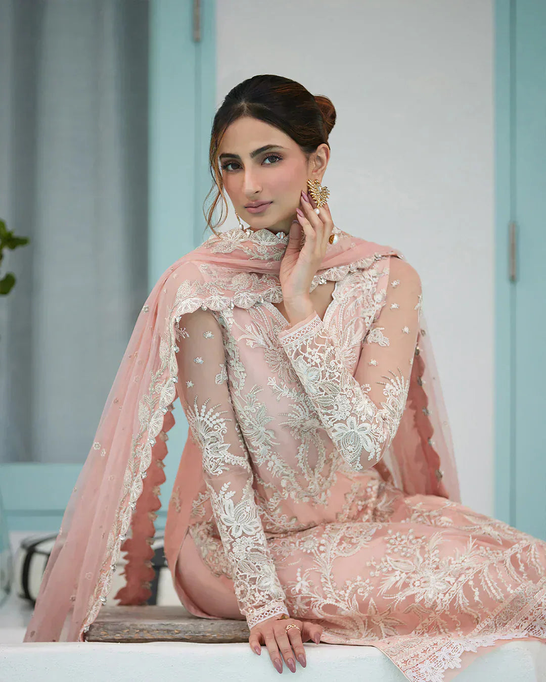Faiza Saqlain | Liliana Luxury Lawn 24 | Valetta - House Of Anaya