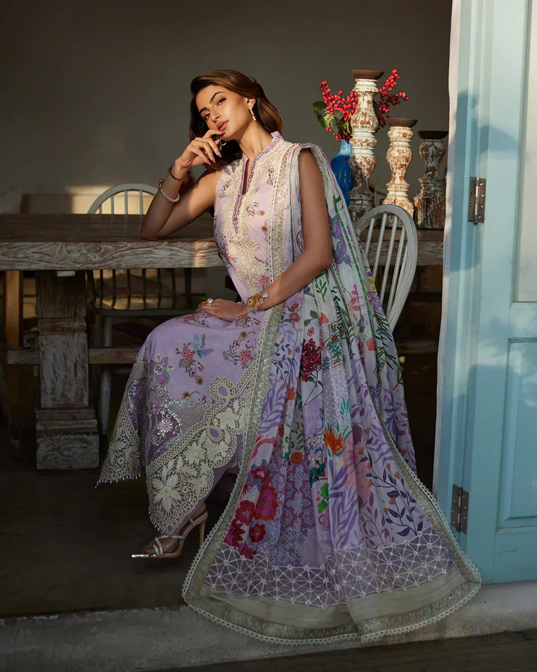 Faiza Saqlain | Liliana Luxury Lawn 24 | Nazeli - House Of Anaya