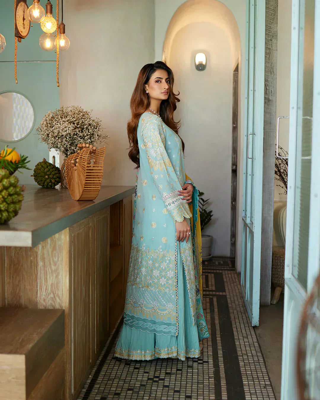 Faiza Saqlain | Liliana Luxury Lawn 24 | Galina - House Of Anaya