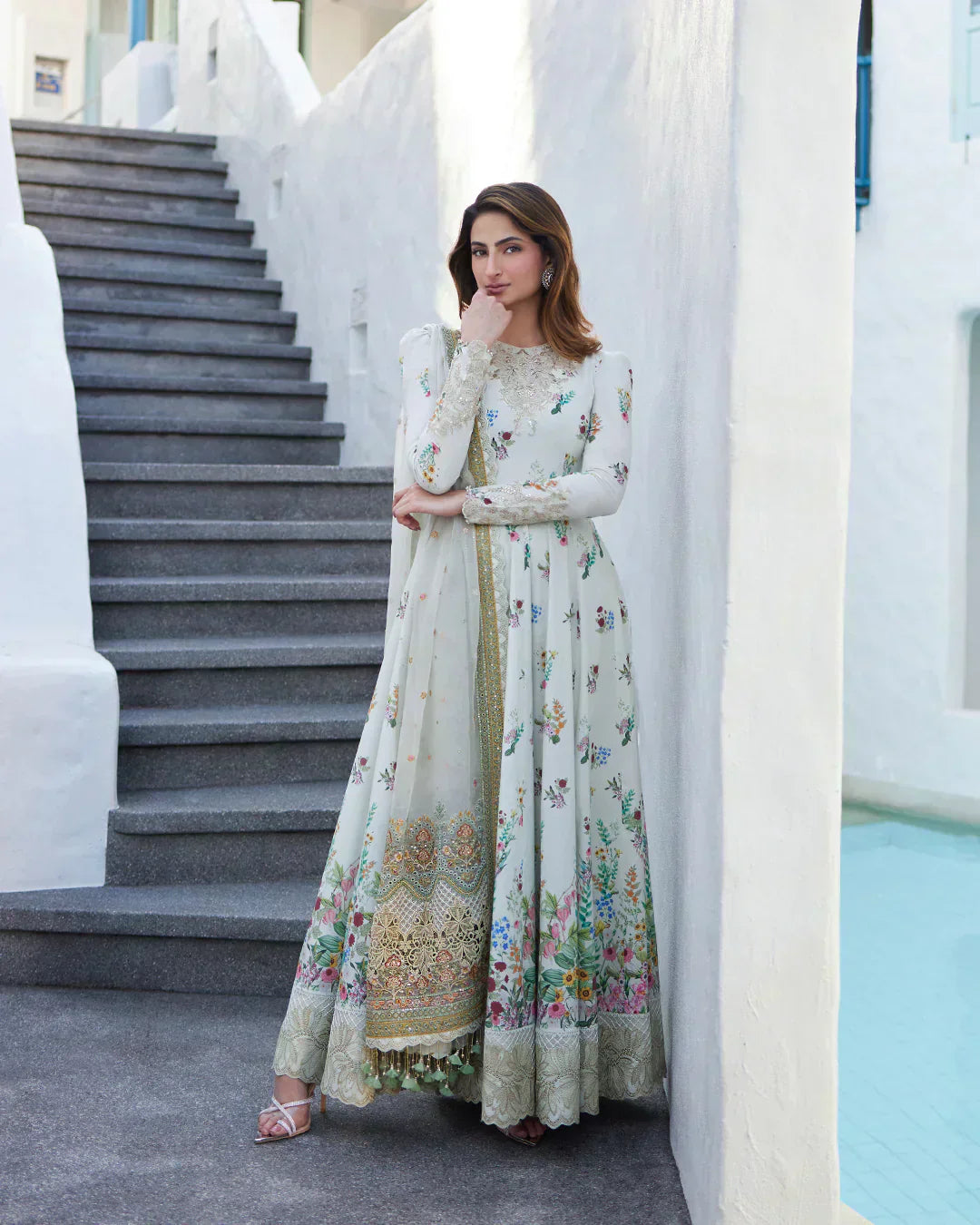 Faiza Saqlain | Liliana Luxury Lawn 24 | Avelina - House Of Anaya