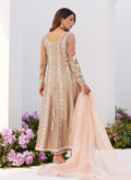Farah Talib Aziz | Zaza Luxe Pret 24 | CHARLENE SAND EMBROIDERED KALIDAAR WITH DUPATTA