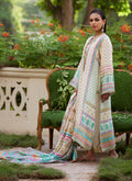 Farah Talib Aziz | Mayna Festive Prints 24 | Nural Ivory Kurta And Dupatta