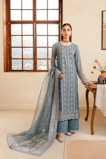 Farasha | Ritizer Festive Formals | Aqua Flora - House Of Anaya