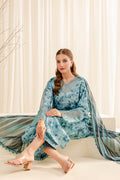 Farasha | Printed Essentials | AQUA BERYL - House Of Anaya
