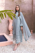Azure | Embroidered Ensembles 3 Pcs | Frosted Fern - House of Zarish