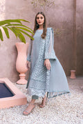 Azure | Embroidered Ensembles 3 Pcs | Frosted Fern - House of Zarish