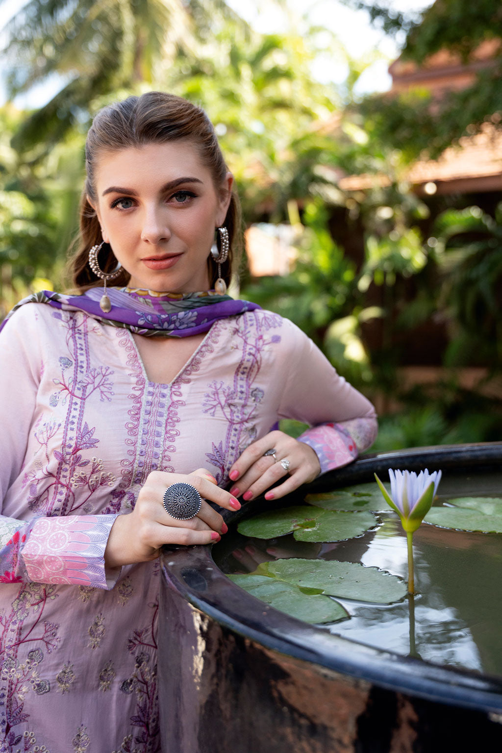 Ramsha | Ghazal Luxury Lawn | G-310 - House Of Anaya