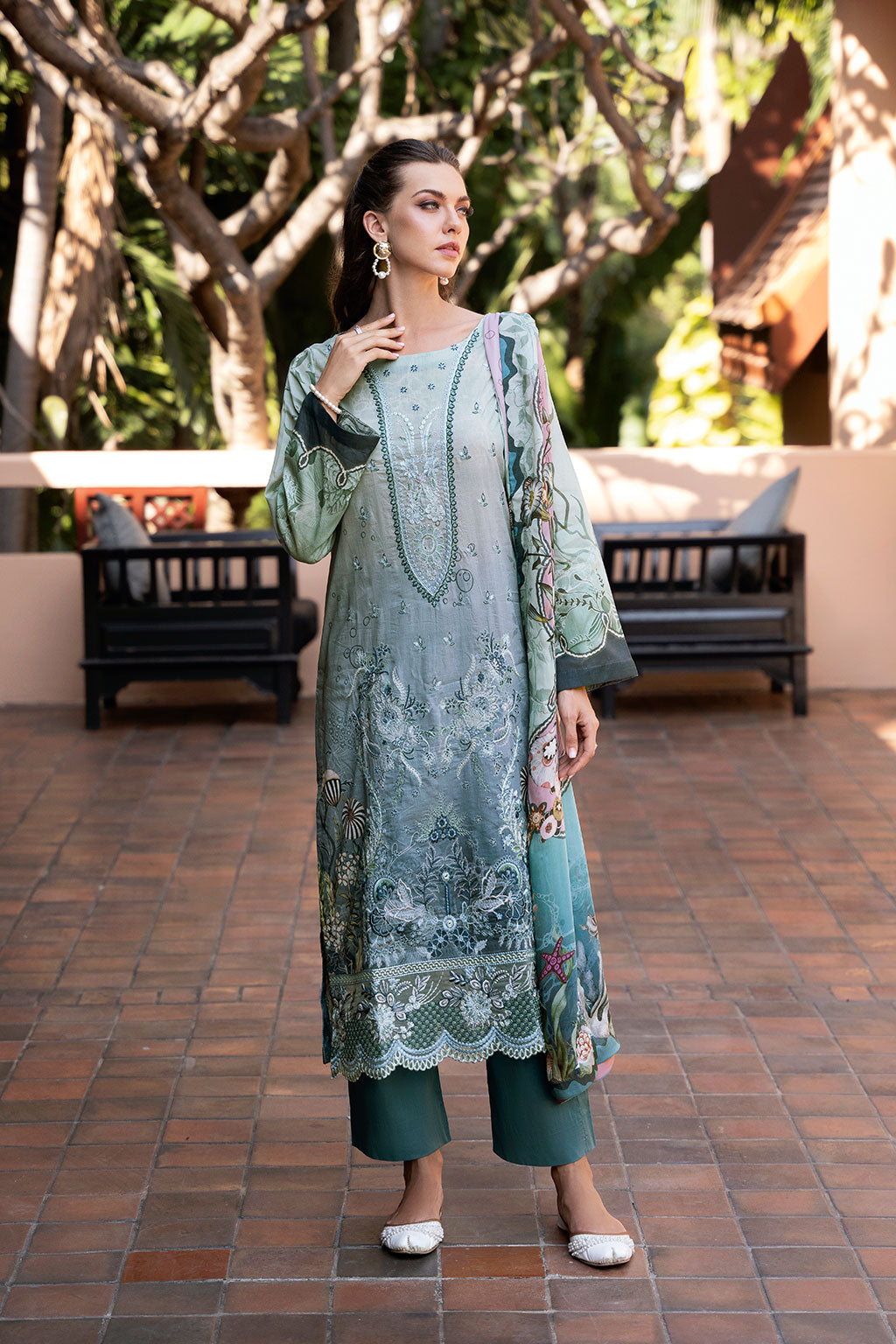 Ramsha | Ghazal Luxury Lawn | G-306 - House Of Anaya