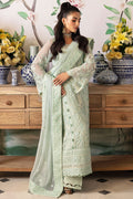 Gulaal | Embroidered Chiffon 24 | Jade - House Of Anaya