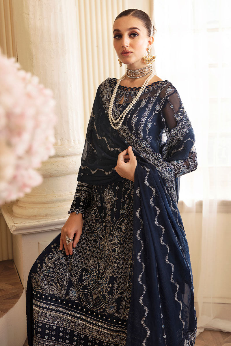 Gulaal | Embroidered Chiffon 24 | Evara - House Of Anaya