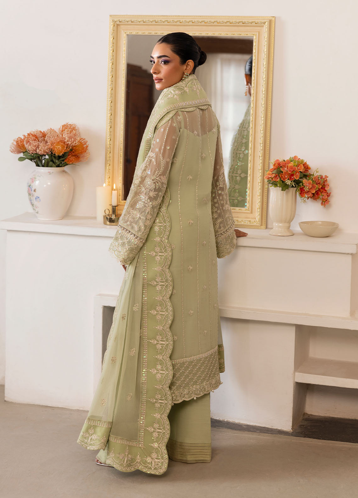 Gulaal | Reverie Embroidered Chiffon | VIRIDA - House Of Anaya