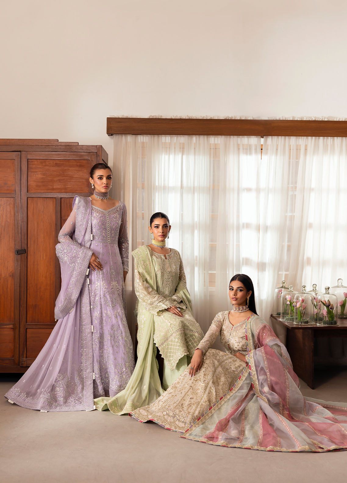 Gulaal | Reverie Embroidered Chiffon | VIRIDA - House Of Anaya