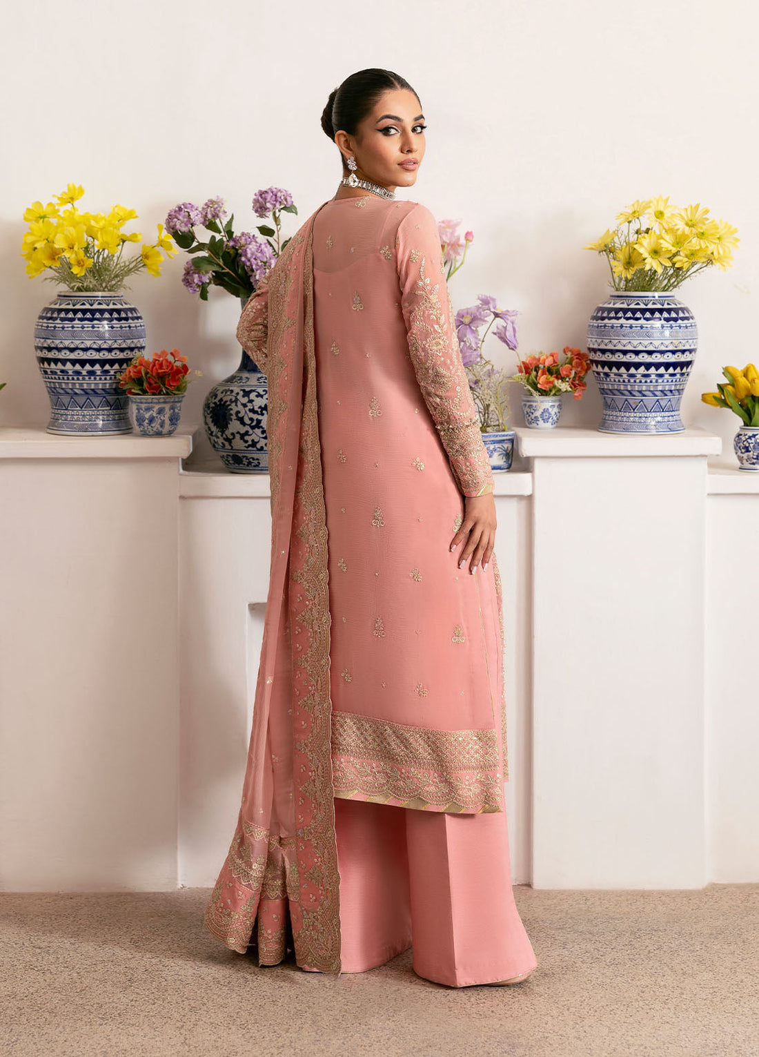 Gulaal | Reverie Embroidered Chiffon | CORALYN - House Of Anaya