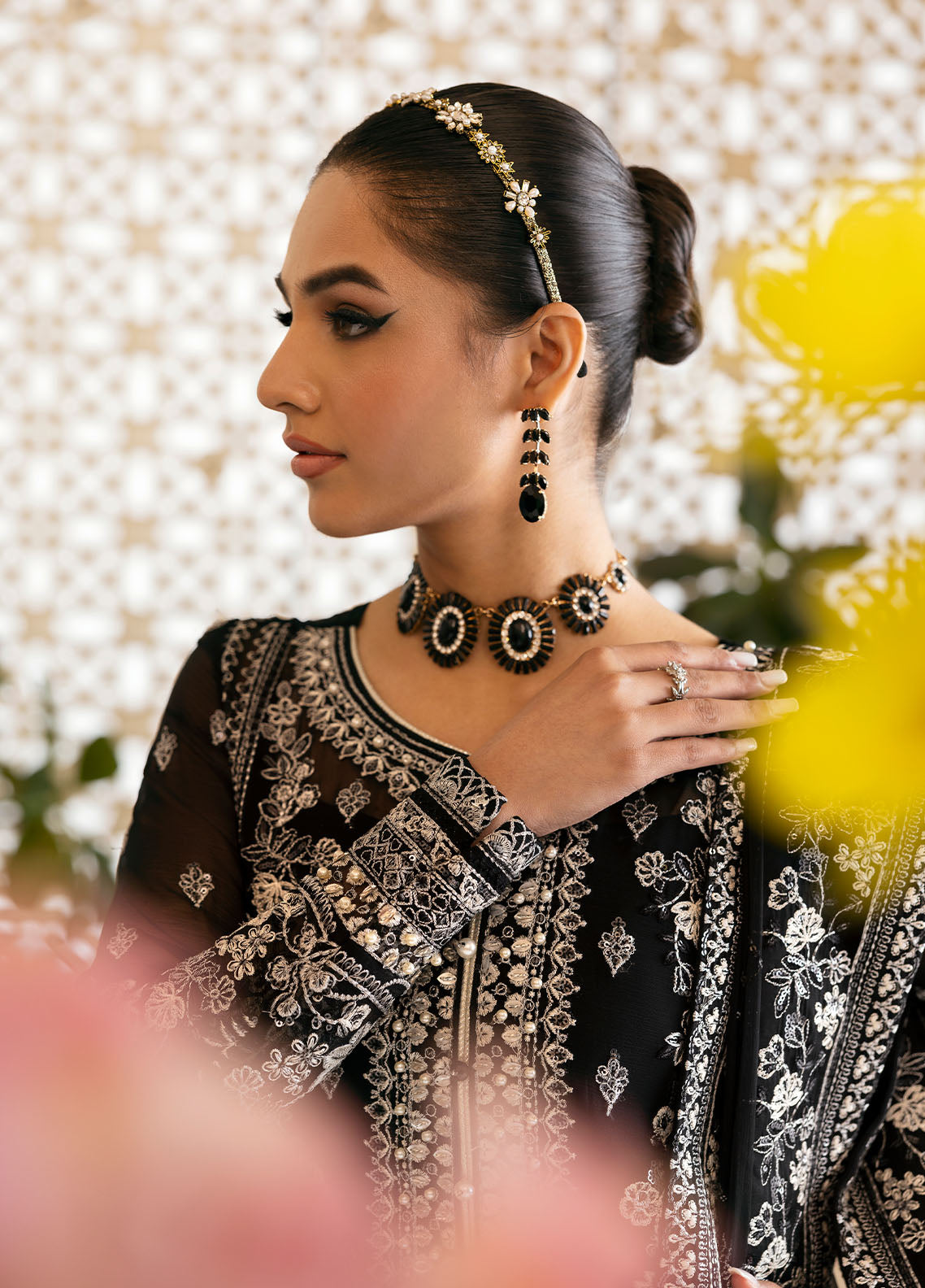 Gulaal | Reverie Embroidered Chiffon | NYRA - House Of Anaya