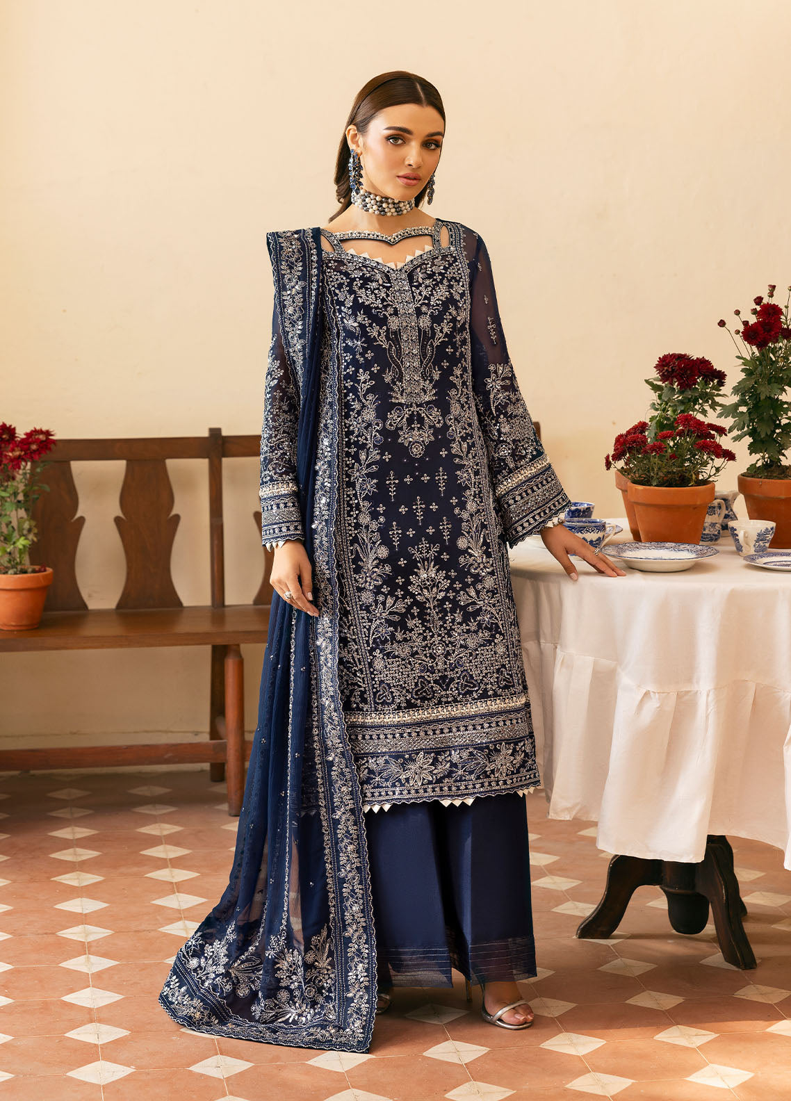 Gulaal | Reverie Embroidered Chiffon | ARISTA - House Of Anaya
