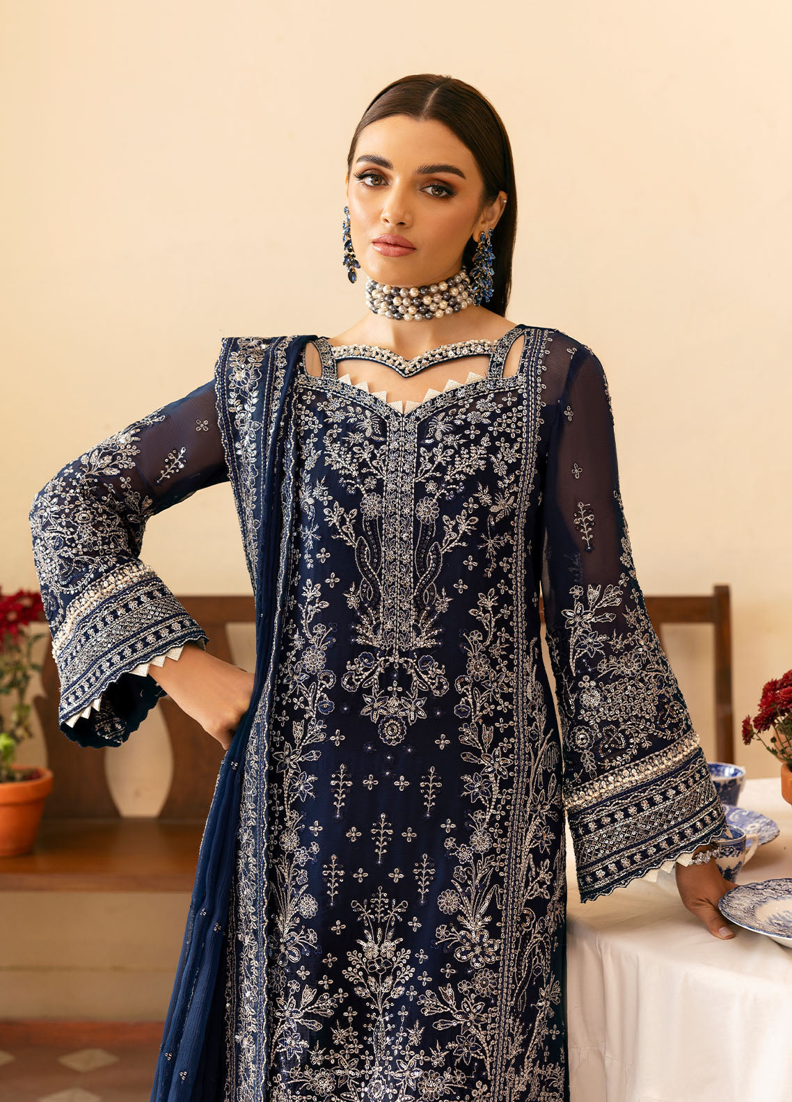Gulaal | Reverie Embroidered Chiffon | ARISTA - House Of Anaya
