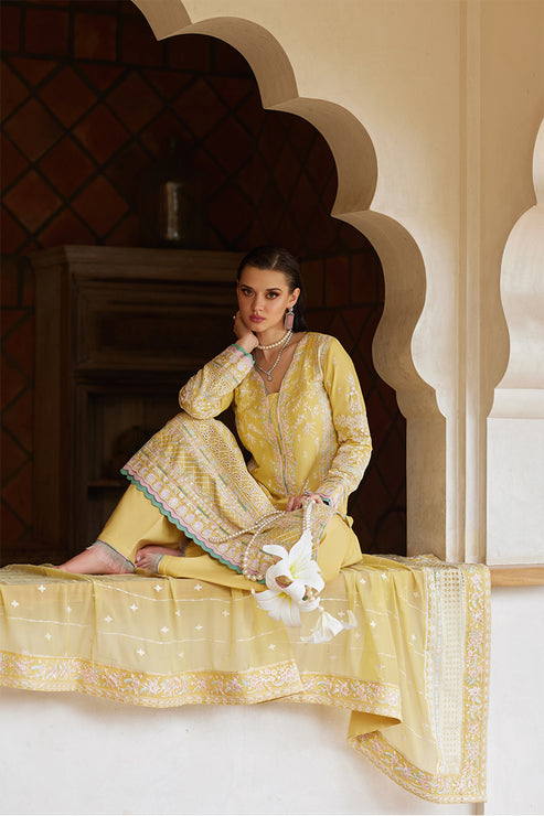 Gulaal | Luxury Lawn 25 | Iris - House Of Anaya