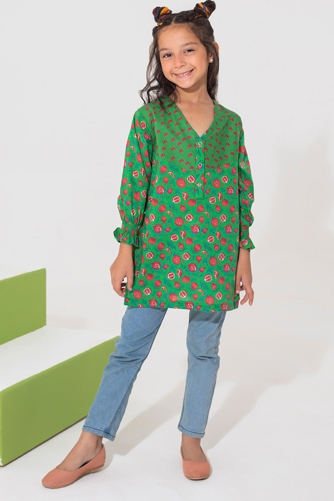 Zellbury Girls | 1 Piece Lawn | Kurta - 1015 - House Of Zarish