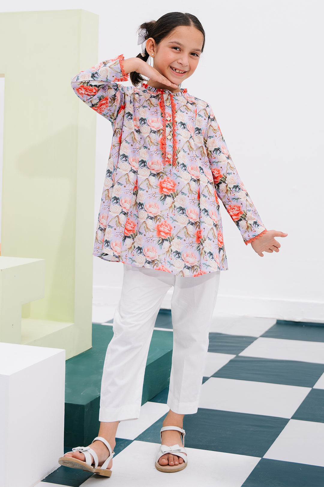 Zellbury Girls | 1 Piece Lawn | Kurta - 1390 - House Of Zarish
