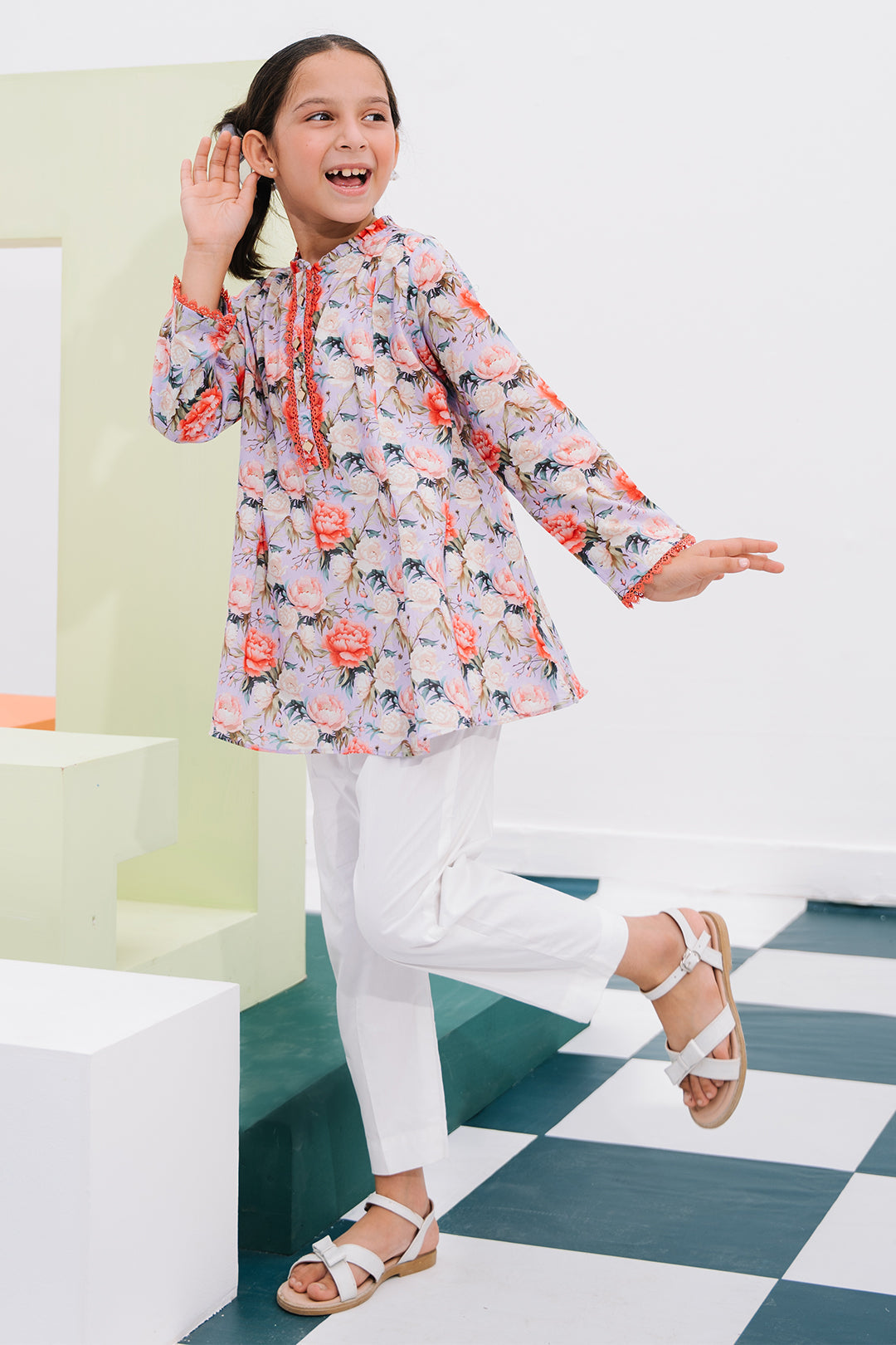 Zellbury Girls | 1 Piece Lawn | Kurta - 1390 - House Of Zarish