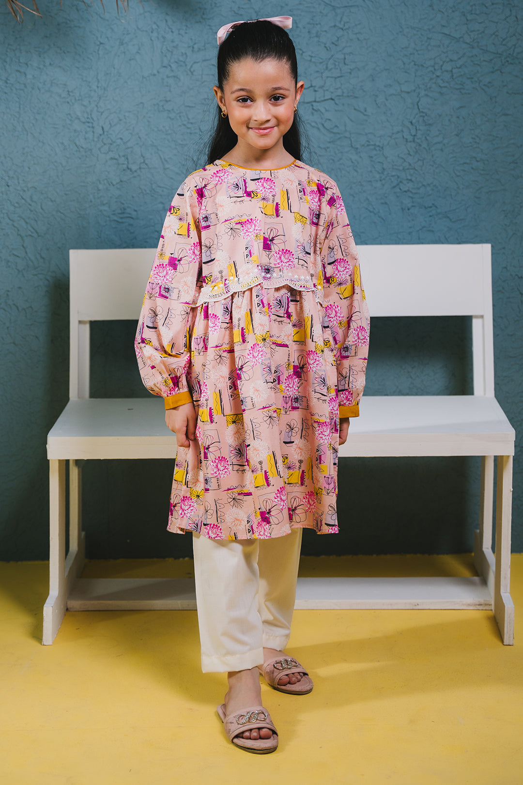 Zellbury Girls | 1 Piece Lawn | Embroidered Kurta - 1452 - House Of Zarish