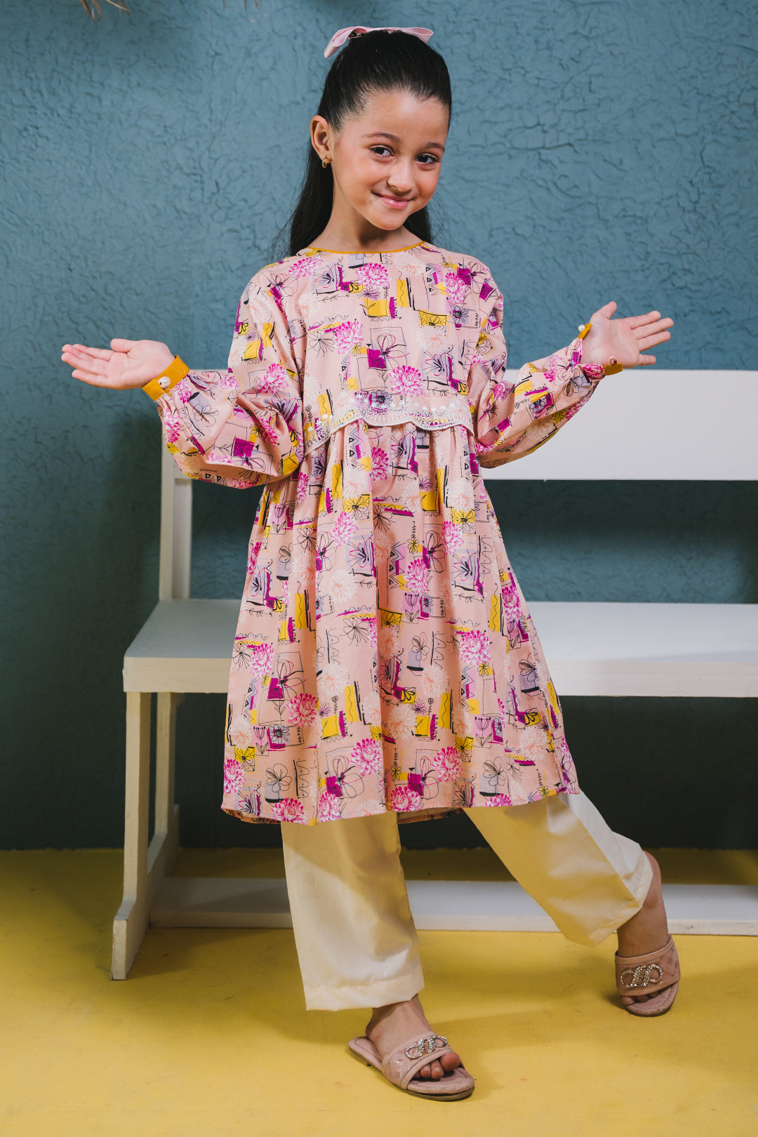 Zellbury Girls | 1 Piece Lawn | Embroidered Kurta - 1452 - House Of Zarish