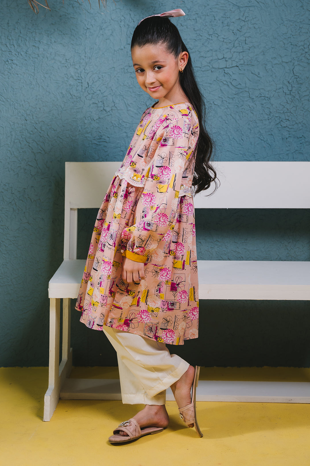 Zellbury Girls | 1 Piece Lawn | Embroidered Kurta - 1452 - House Of Zarish