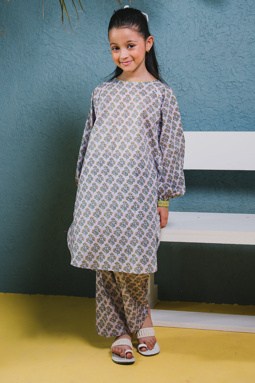 Zellbury Girls | 2 Piece Lawn | Kurta Trouser - 2407 - House Of Zarish