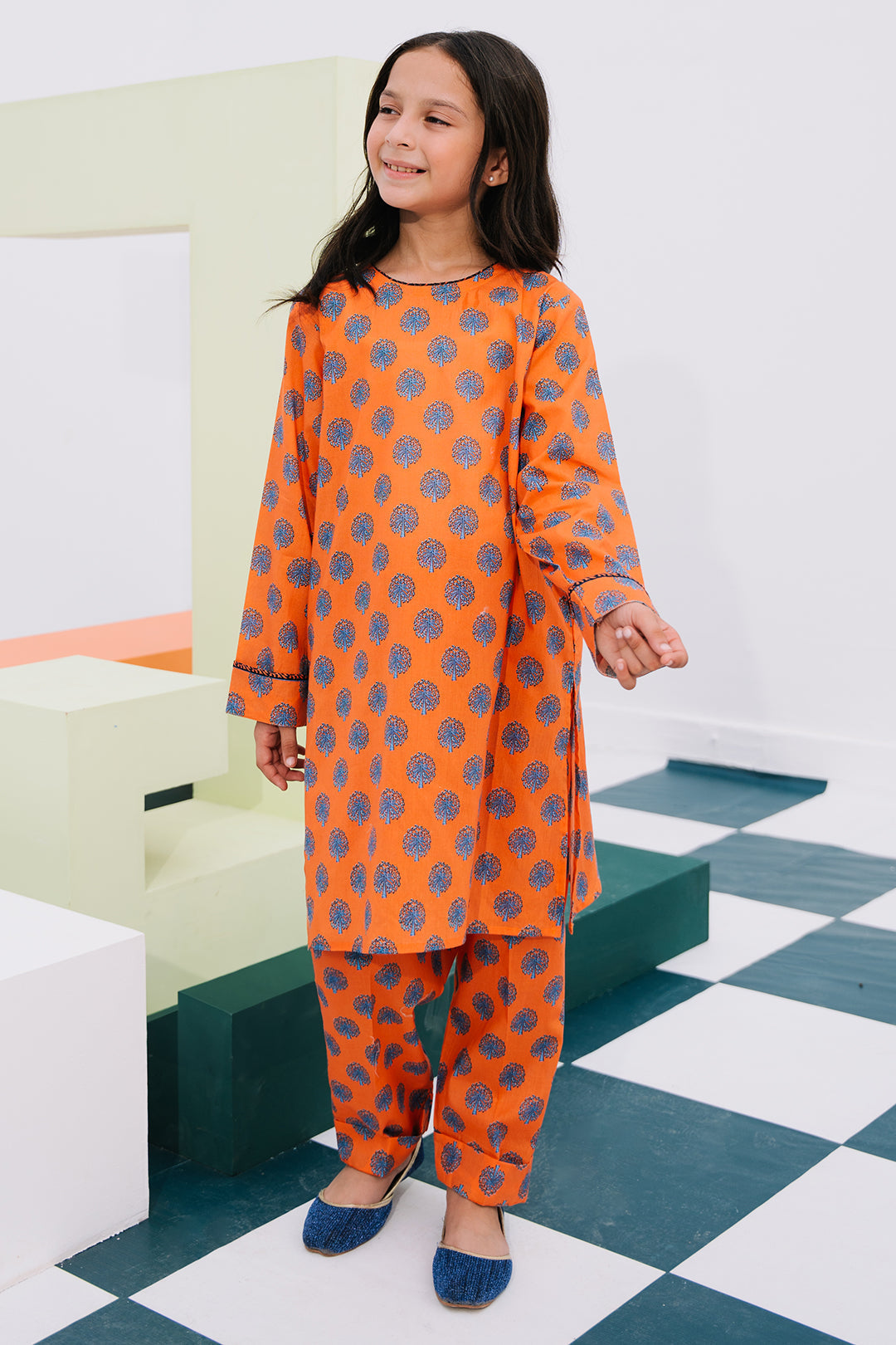 Zellbury Girls | 2 Piece Lawn | Kurta Trouser - 2409 - House Of Zarish