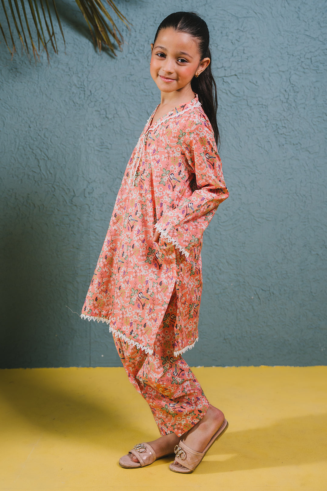 Zellbury Girls | 2 Piece Lawn | Kurta Trouser - 2424 - House Of Zarish