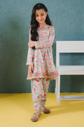 Zellbury Girls | 2 Piece Lawn | Embroidered Kurta Trouser - 2430 - Libasekhas
