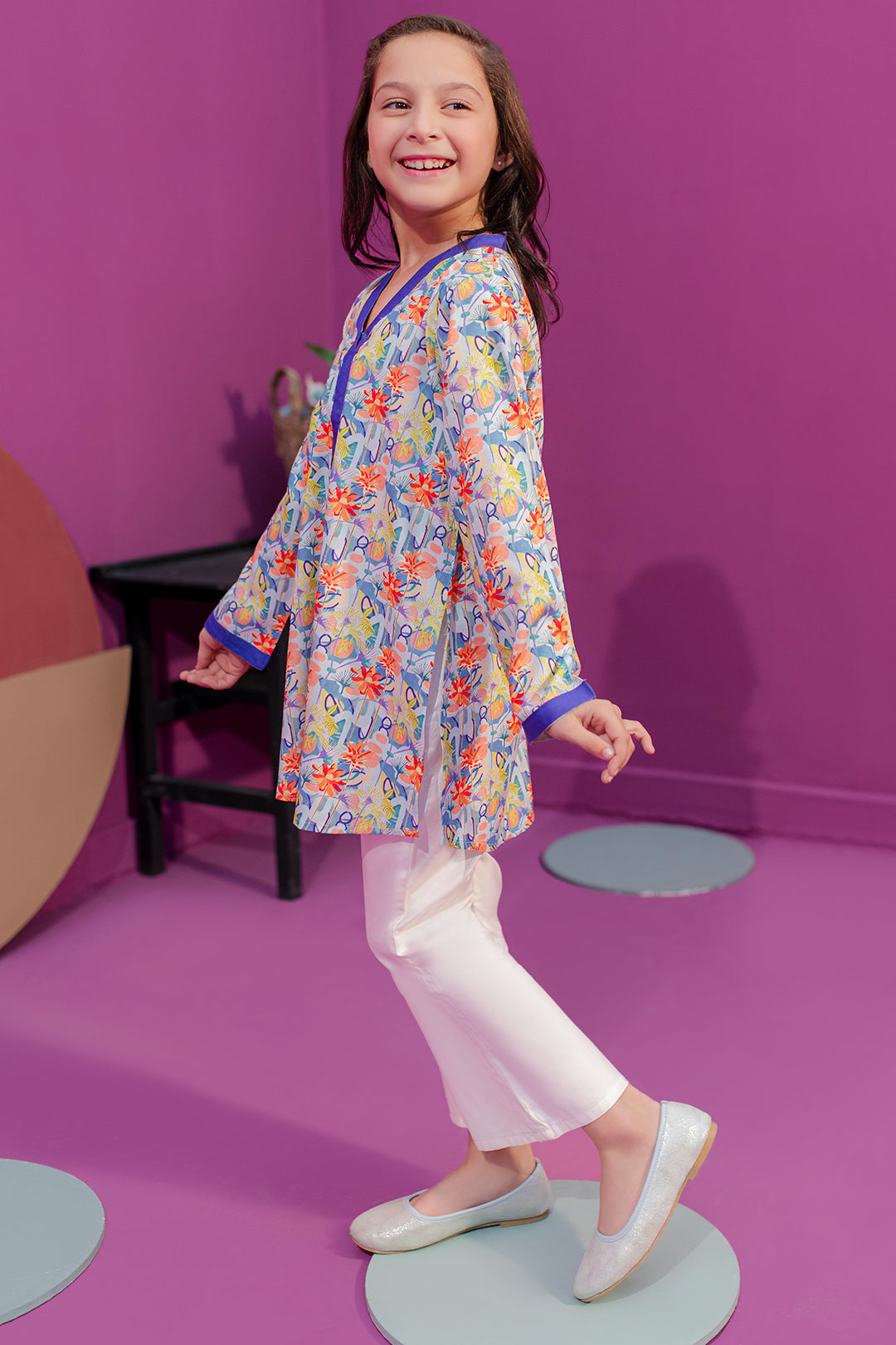Zellbury Girls | 1 Piece Viscose | Kurta - 1720 - House Of Zarish