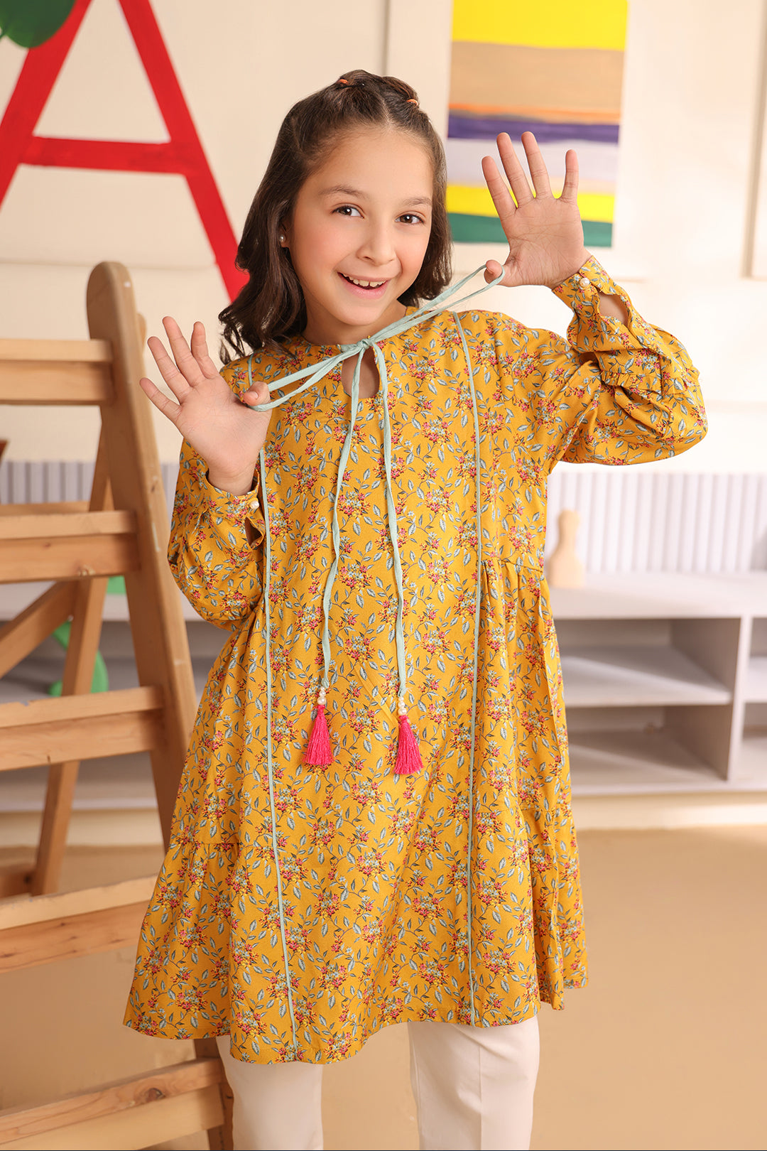 Zellbury Girls | 1 Piece Viscose | Kurta - 1723 - House Of Zarish