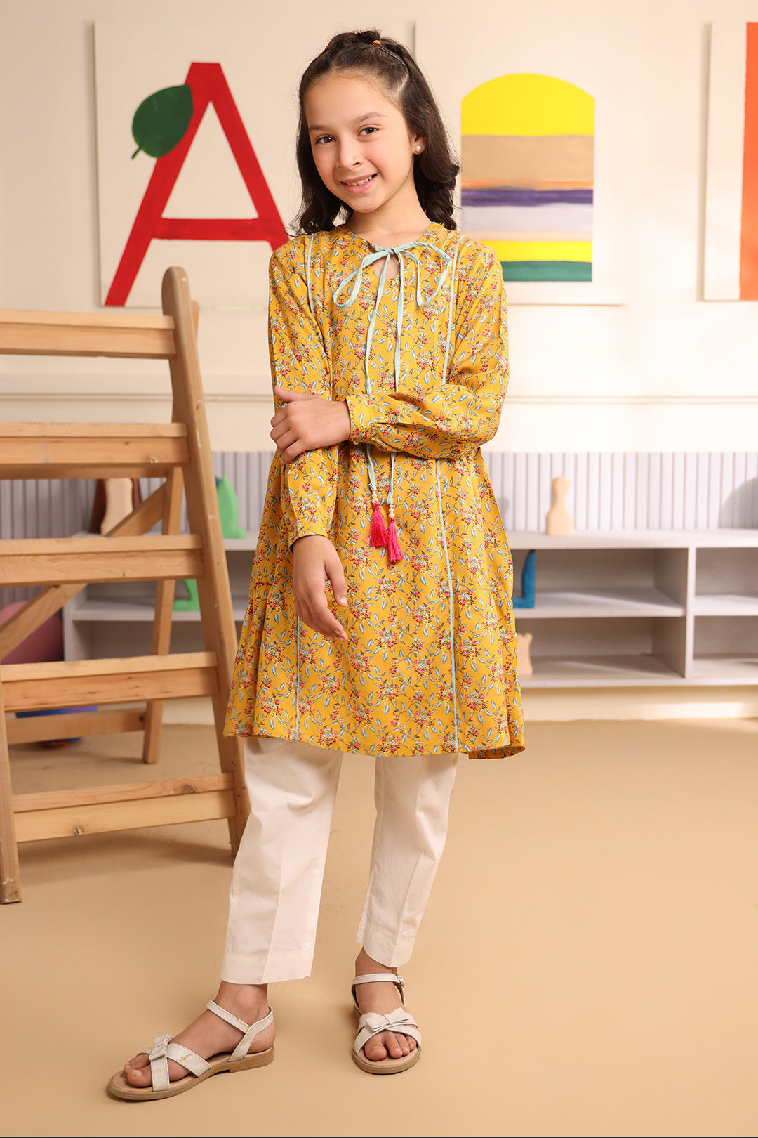 Zellbury Girls | 1 Piece Viscose | Kurta - 1723 - House Of Zarish