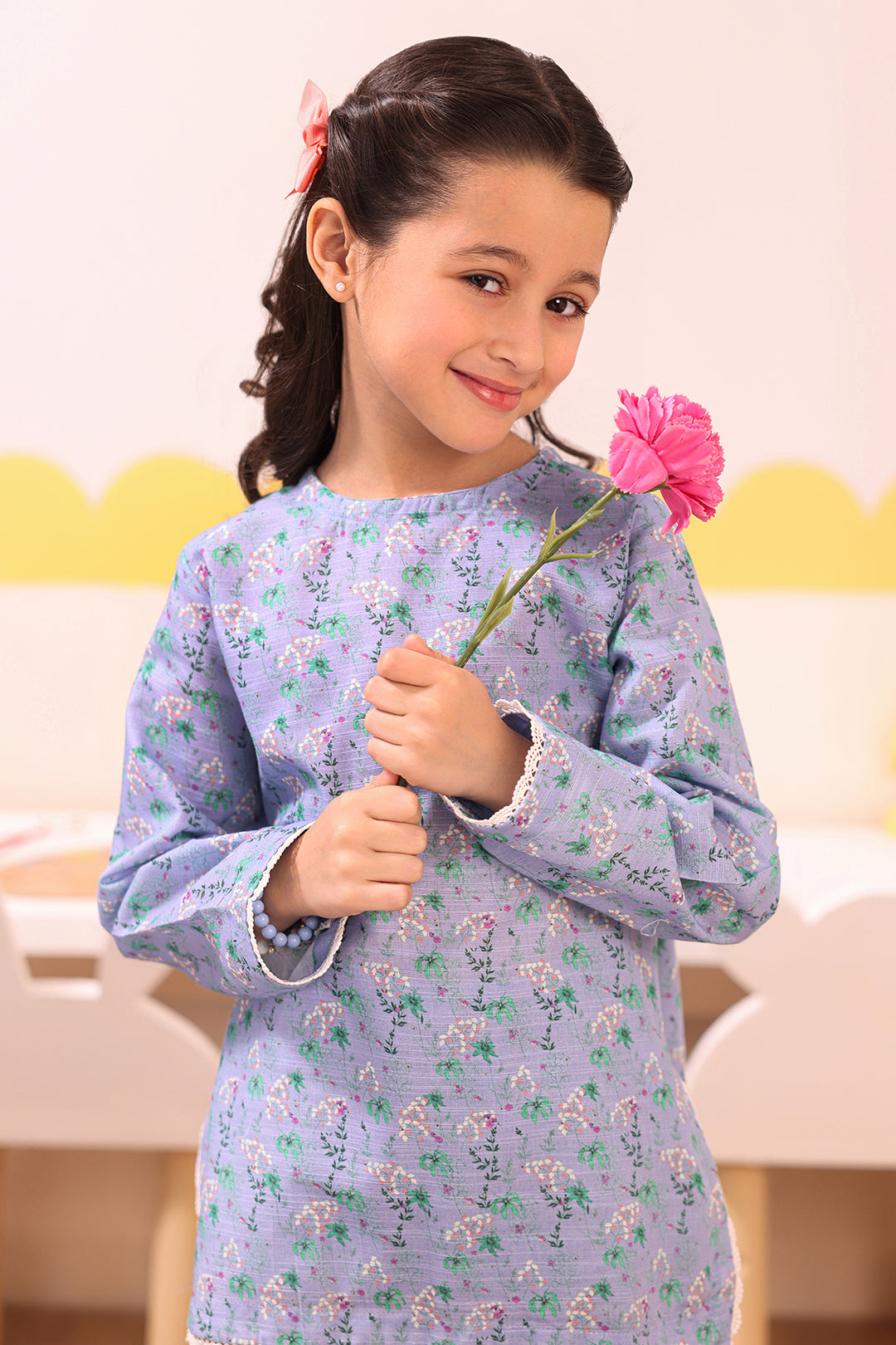 Zellbury Girls | 2 Piece Khaddar | Kurta Trouser - 2748 - House Of Zarish