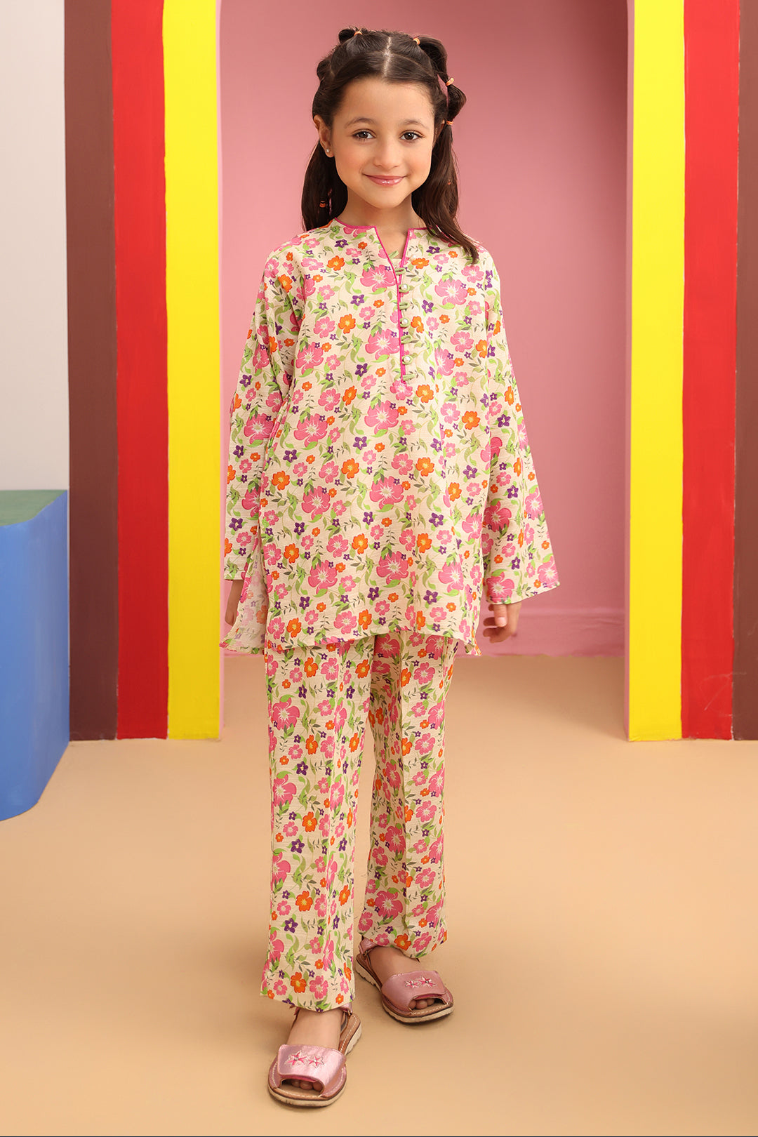 Zellbury Girls | 2 Piece Khaddar | Kurta Trouser - 2749 - Libasekhas