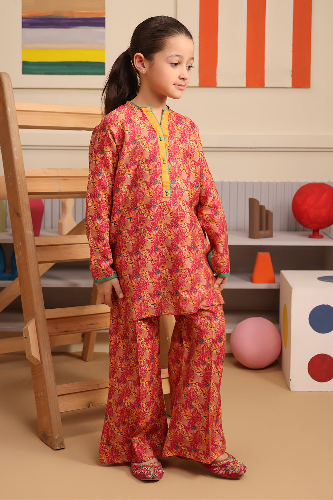 Zellbury Girls | 2 Piece Karandi | Kurta Trouser - 2759 - House Of Zarish