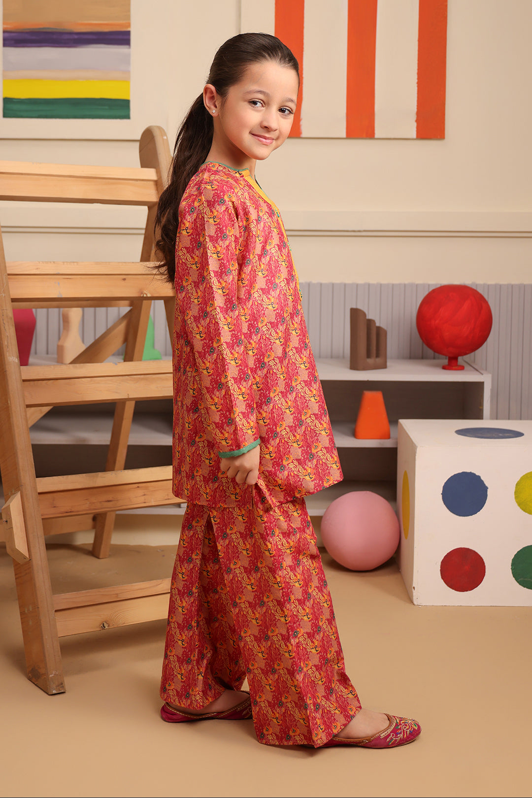 Zellbury Girls | 2 Piece Karandi | Kurta Trouser - 2759 - House Of Zarish